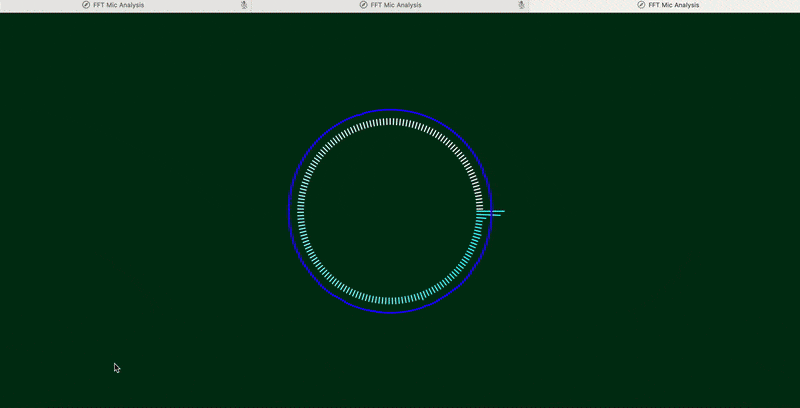 A color gradient morphing in sync with different instruments.
