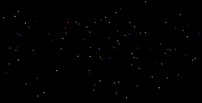 A glitch effect triggered by sudden audio spikes.